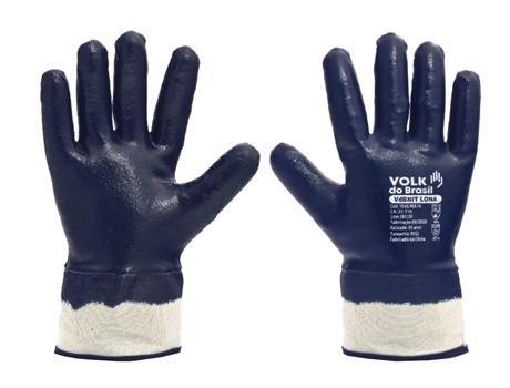 LUVAS de malha totalmente revestida de nitríla da Marinha